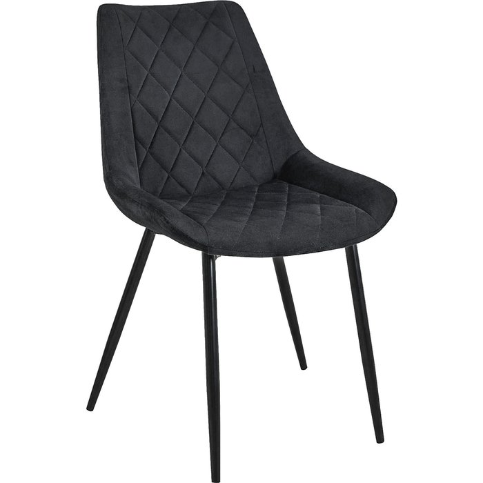 Silla tapizada de terciopelo sj0488 negro