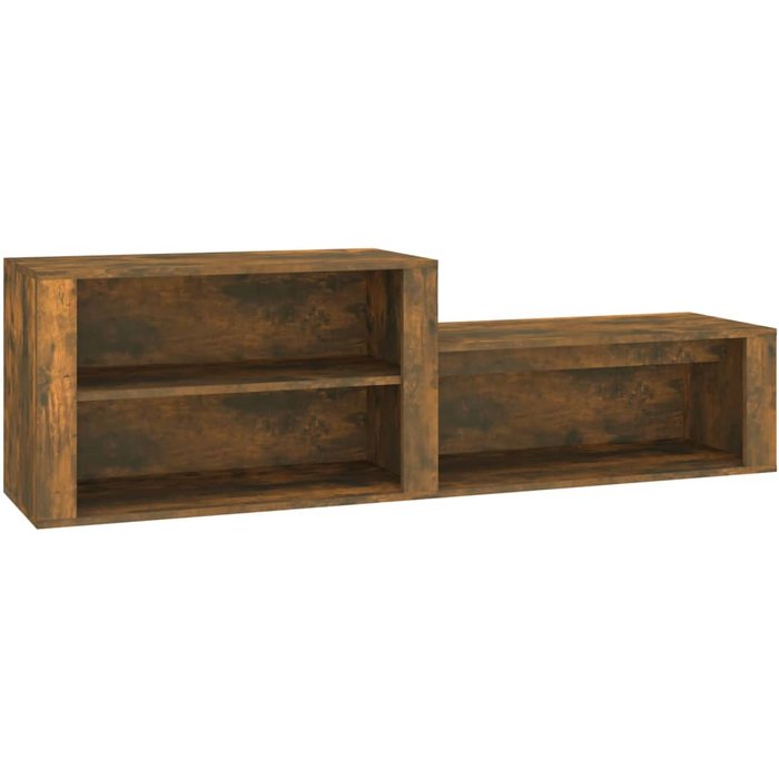 Mueble zapatero madera contrachapada roble ahumado 150x35x45 cm - comfortxl