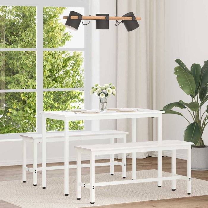 Mesa de comedor 110 x 55 x 75 cm madera de pino macizo vidaxl