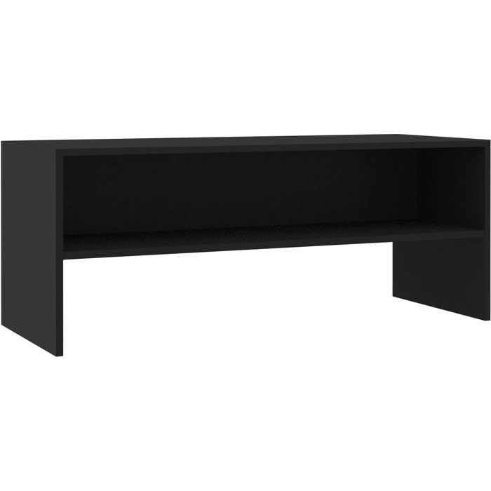 Mueble para tv madera contrachapada negro100x40x40 cm - comfortxl