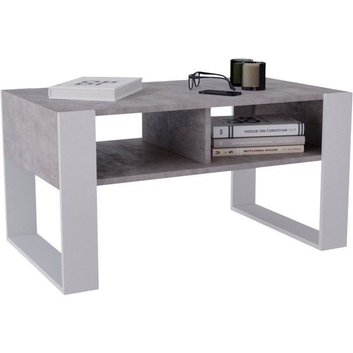 Table basse kora92 moderne et stable pour le salon en composite de bois