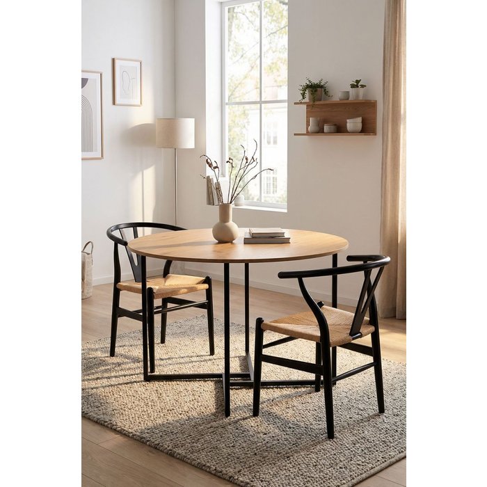 Regalos miguel - mesas de cocina - mesa comedor iven 120 cm - negro