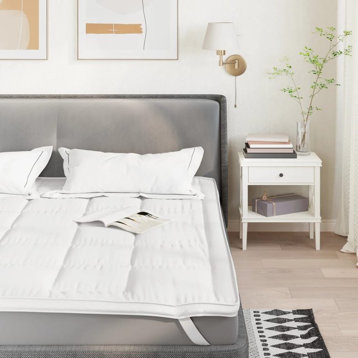 Protector de colchón blanco 180x200 cm