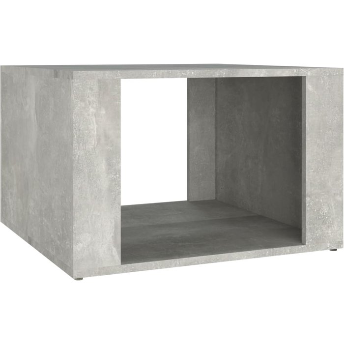 Mesita de noche madera contrachapada gris hormigón 57x55x36 cm - comfortxl