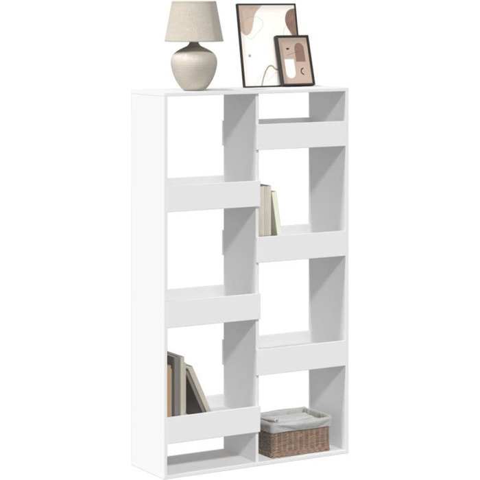 Estantería de madera de ingeniería blanca 100x33x175 cm vidaxl