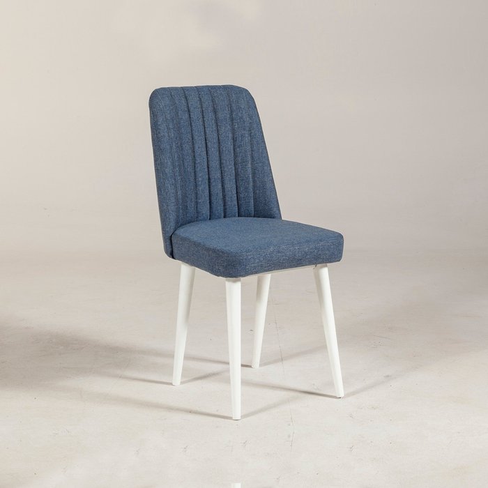 Silla vina sandalye azul oscuro blanco
