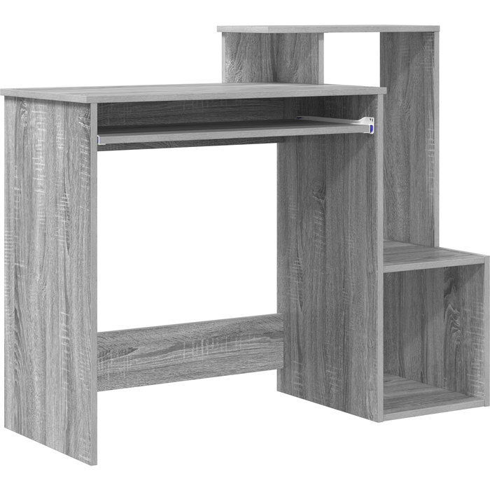 Escritorio gris de computadora gris sonoma madera engineered cfw60585