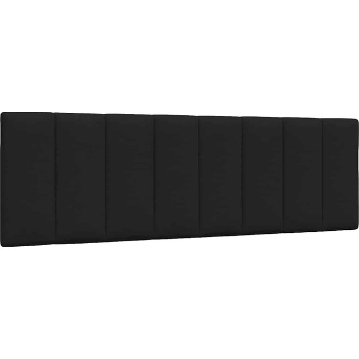 Cabecero de cama acolchado tela negro 160 cm