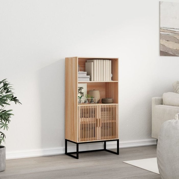 Vidaxl aparador alto madera contrachapada 60x35x125 cm