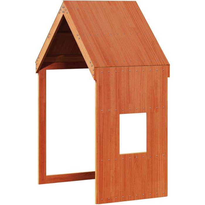Techo de cama infantil madera maciza pino marrón 60x89x134,5 cm