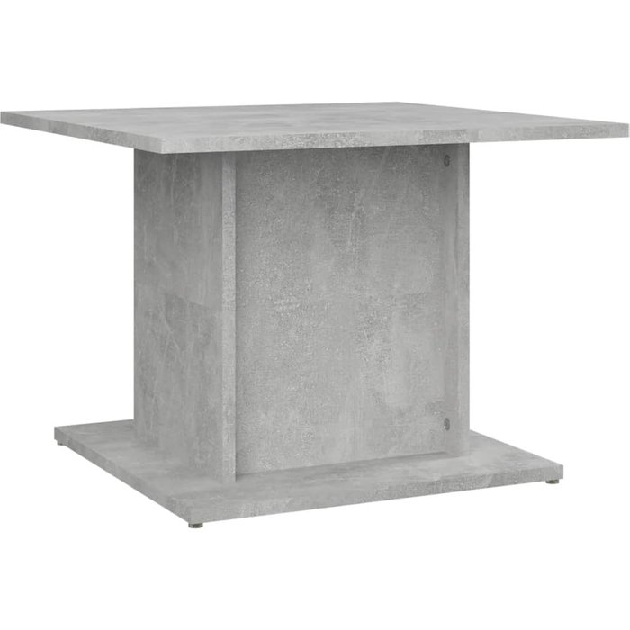 Mesa de centro de madera compuesta gris hormigón 55,5x55,5x40 cm - comfortxl