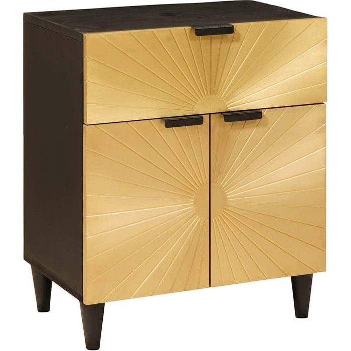 Maison exclusive - mesita de noche 50 x 33 x 60 cm madera de mango maciza