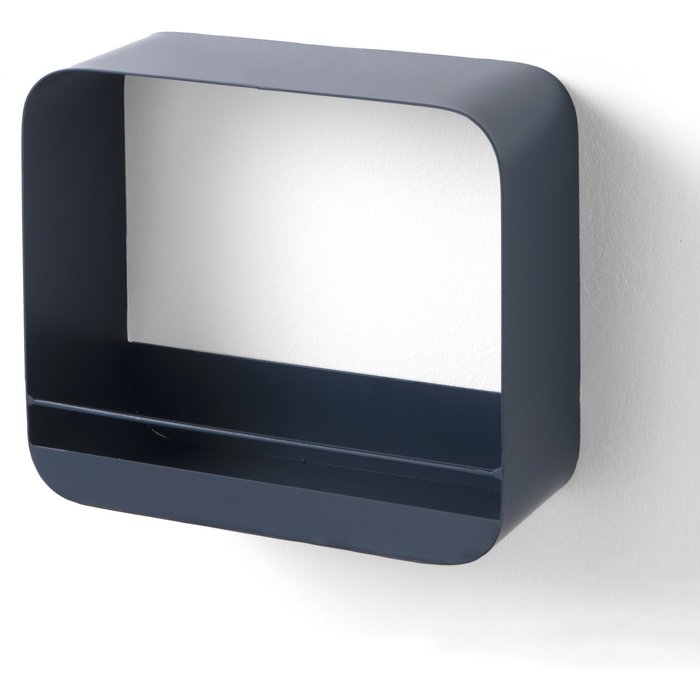 Estante de pared jasper azul petróleo al.26xan.30xpr.12 cm en acero pintado