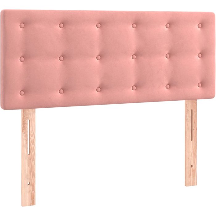 Cabecero de terciopelo rosa 100x5x78/88 cm - comfortxl