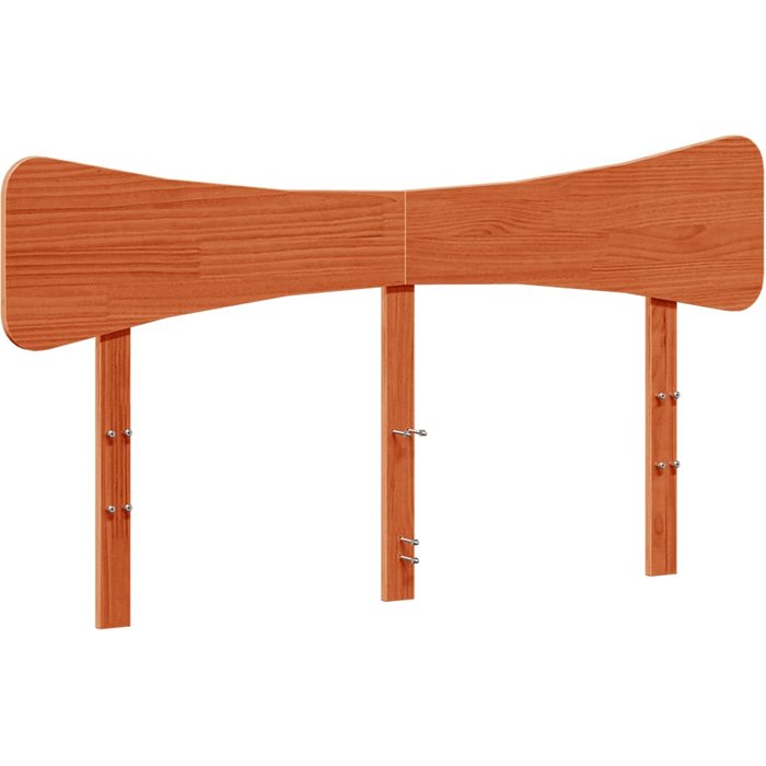 Cabecero de pino macizo encerado marrón de 150 cm - comfortxl