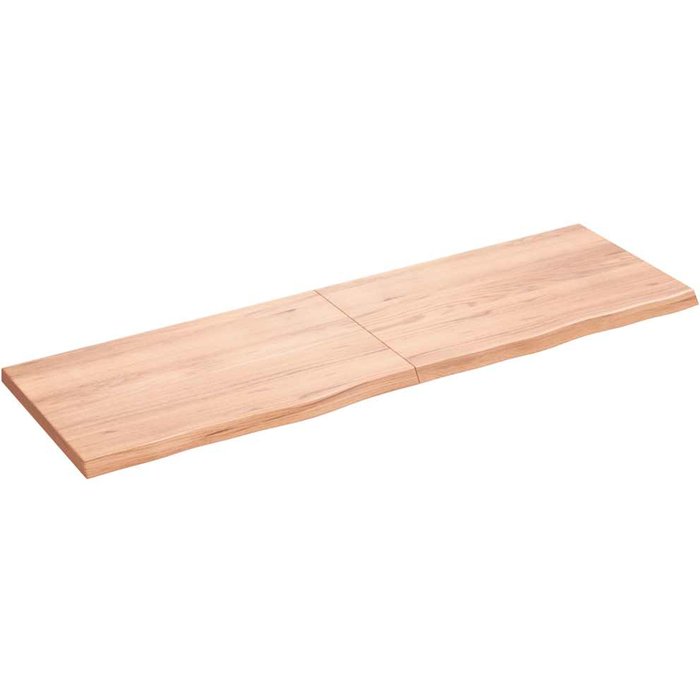 Tablero mesa madera roble tratada marrón claro 160x50x(2-4) cm