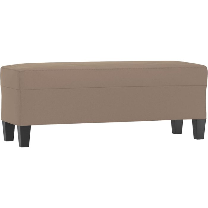 Banco/salón 100 x 35 x 41 cm tejido de microfibra color topo 02_0010699