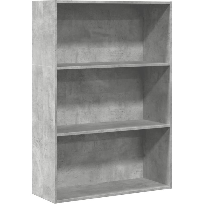 Estantería de madera de ingeniería gris hormigón 80x30x114 cm – comfortxl
