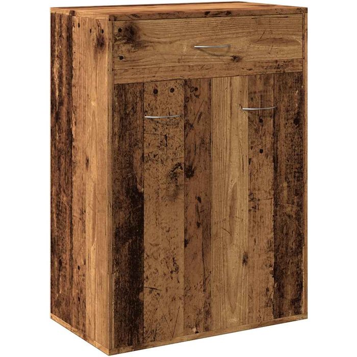 Mueble zapatero madera de ingeniería envejecida 60x35x84 cm - comfortxl