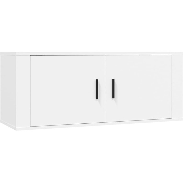 Mueble de tv de pared blanco 100x34,5x40 cm - comfortxl