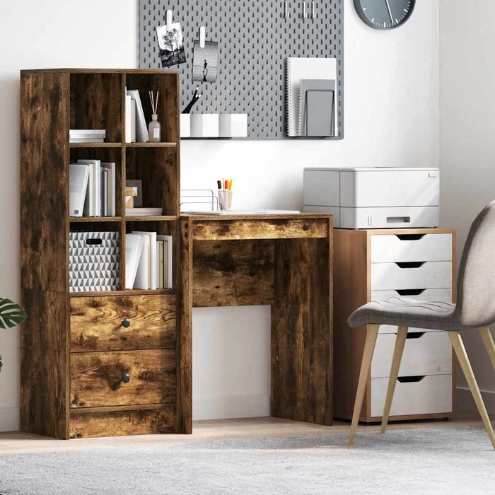 Maison exclusive - escritorio roble ahumado 60 x 40 x 76 cm