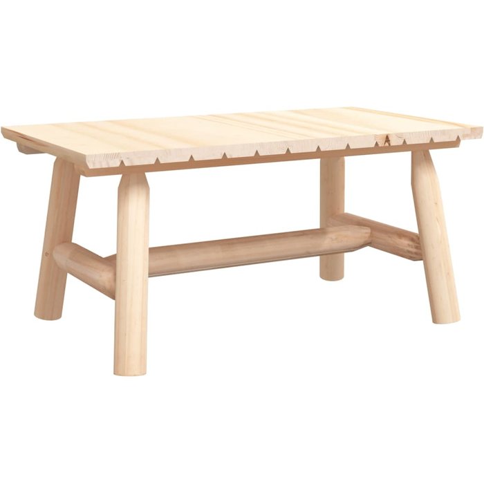 Mesa de centro de madera maciza de abeto 90x50x41 cm - comfortxl