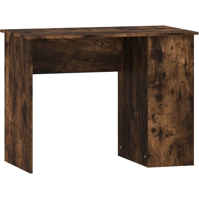 Escritorio de madera contrachapada roble ahumado 100x55x75 cm - comfortxl