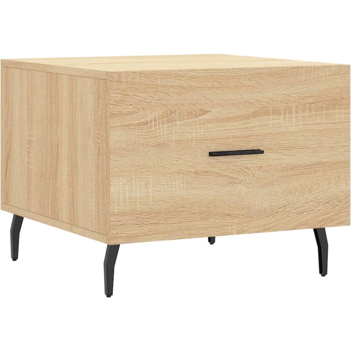 Mesa de centro de contrachapado de roble sonoma 50x50x40 cm - comfortxl