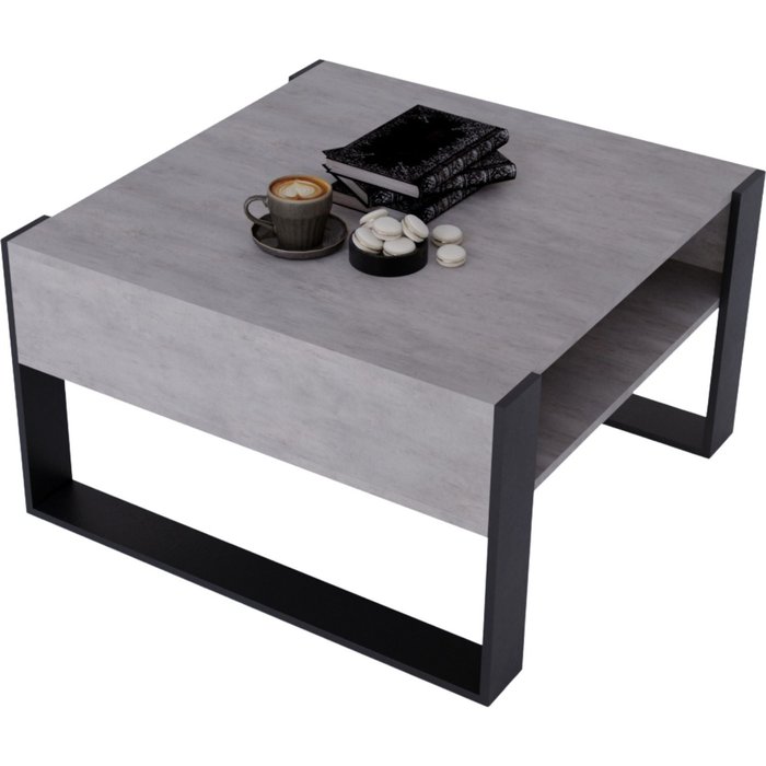 Table basse karo_71.5 moderne et stable pour le salon en matériaux en bois