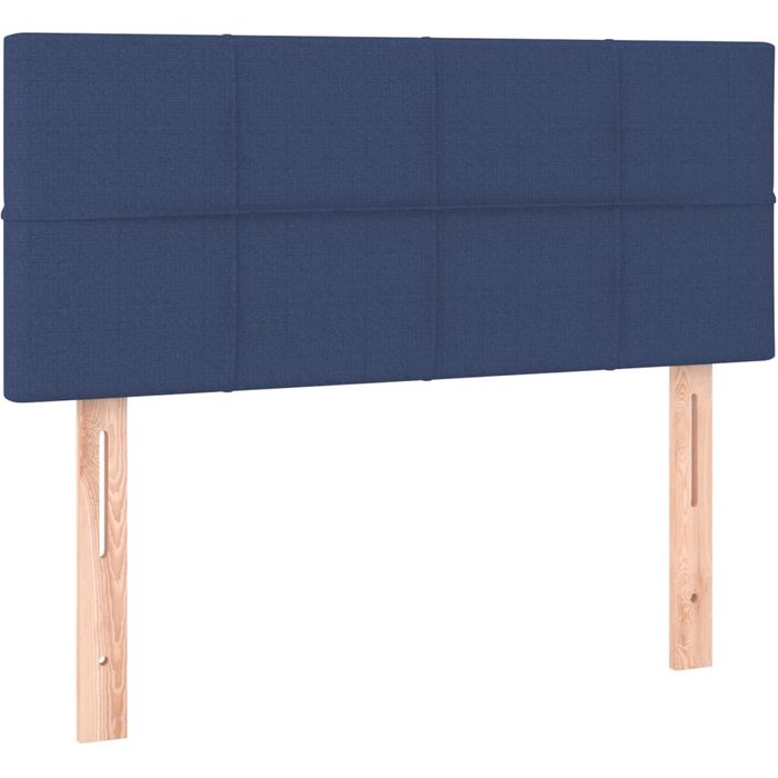 Cabecero cama - mueble cabecero de tela azul 80x5x78/88 cm