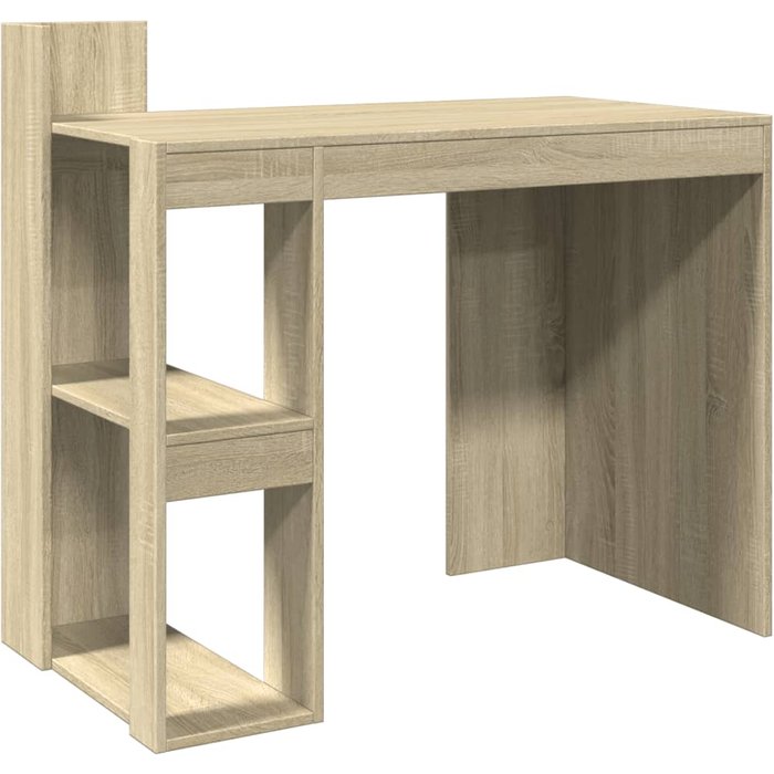 Escritorio madera de ingeniería roble sonoma 103,5x56,5x94 cm - comfortxl