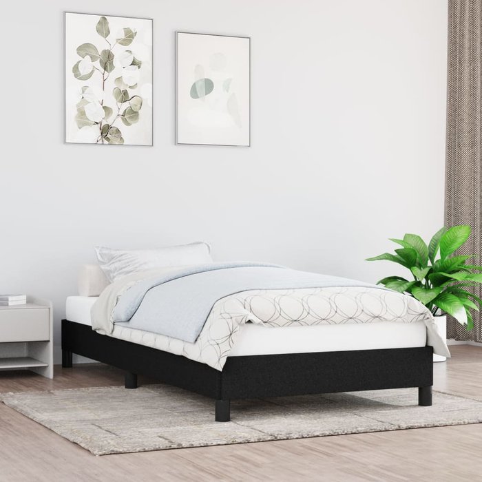 Maison exclusive - estructura de cama sin colchón tela negro 100x200 cm