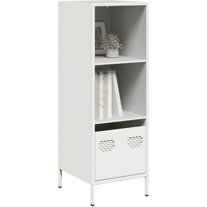 Aparador de acero blanco 35x39x103,5 cm vidaxl