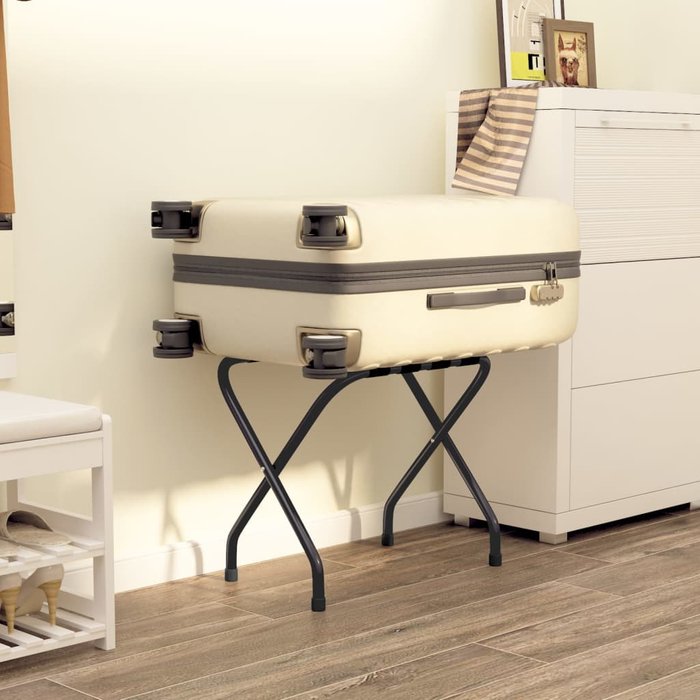 Portaequipajes negro 56x40x49 cm