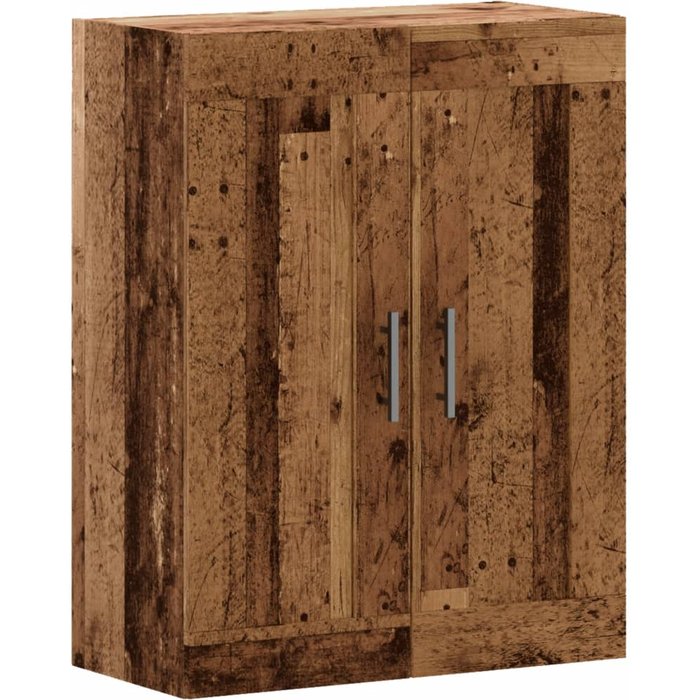Armario de pared madera de ingeniería envejecida 69,5x34x90 cm - comfortxl