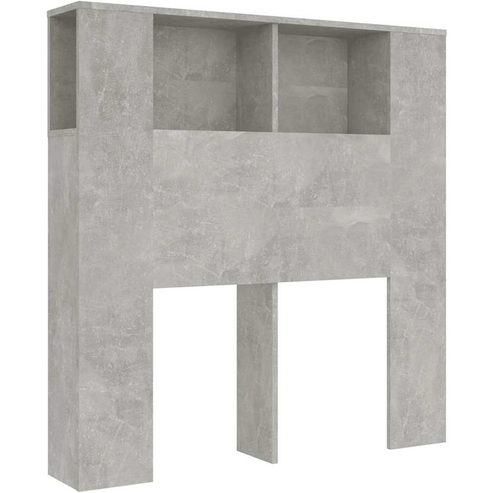 Cabecero cama mueble cabecero - gris hormigón 100x18,5x102,5 cm