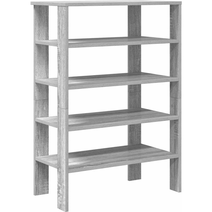 Mueble zapatero madera contrachapada gris sonoma 61x32x87,5 cm - comfortxl