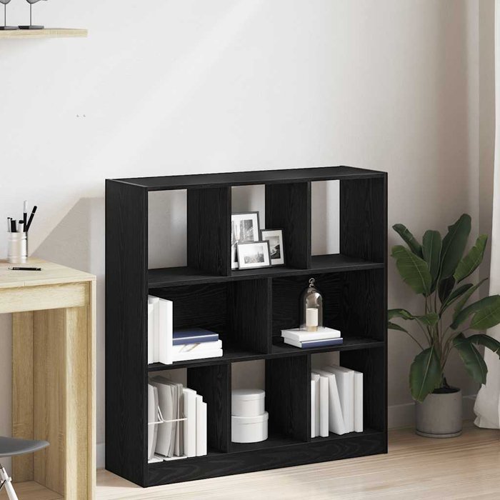 Librería de roble negro 97,5x29,5x100 cm madera de ingeniería