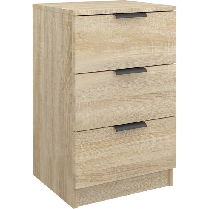 Mesita de noche color roble sonoma 40x36x65 cm - comfortxl