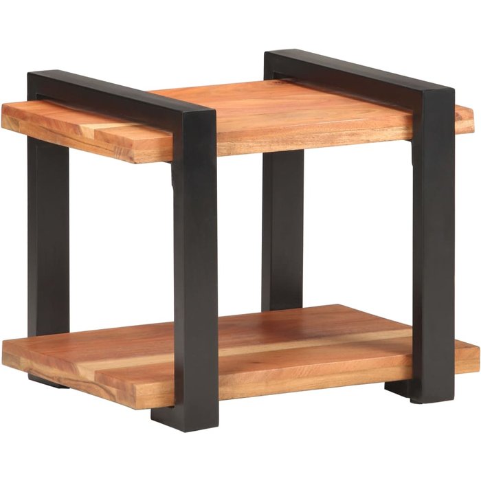 Maison exclusive - mesita de noche de madera maciza de acacia 50x40x40 cm