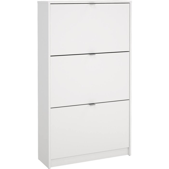 Wellhome zapatero adaja con 3 compartimentos para 18 pares 70x24x123cm blanco