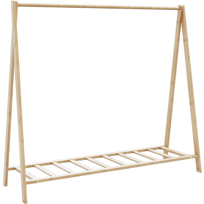 Maison exclusive - perchero con estantes bambú 106x34x102 cm