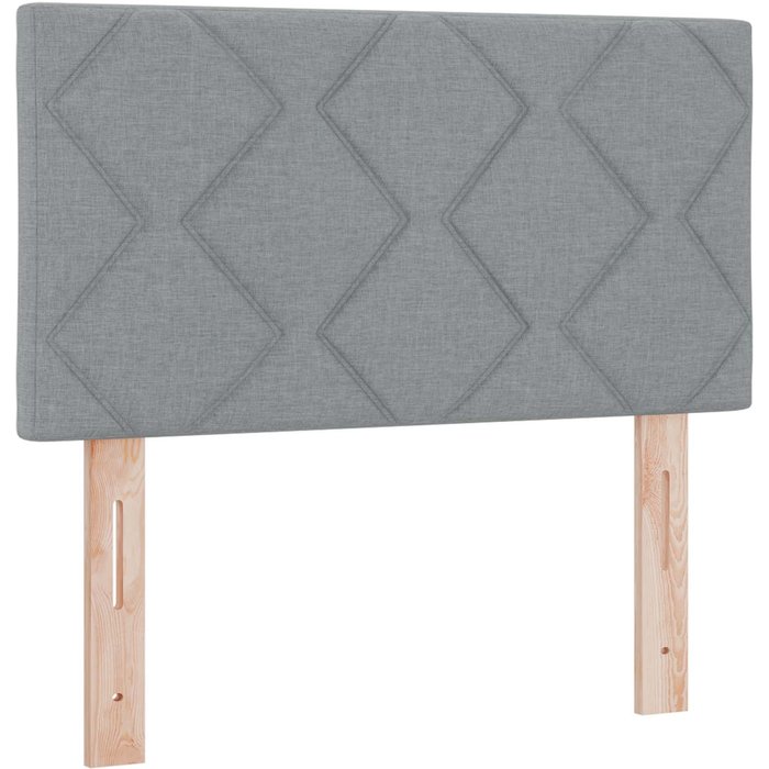 Cabecero cama - mueble cabecero led gris claro 80 cm tela