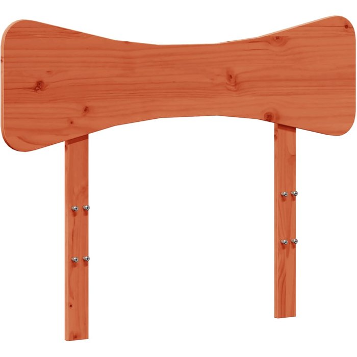 Cabecero de cama - mueble cabecero madera maciza de pino marrón cera 90 cm