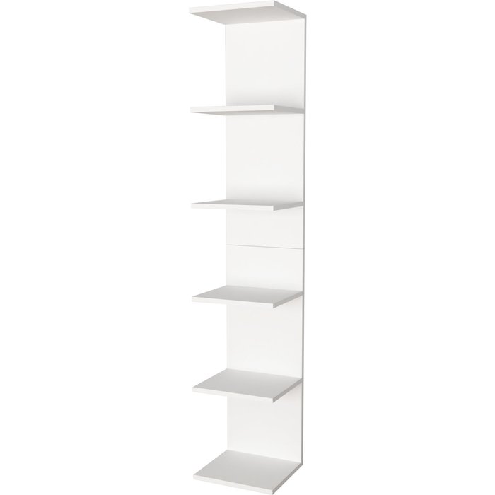 Estante de pared de 6 niveles 180 x 34,5 x 30 cm blanco 03_0007060