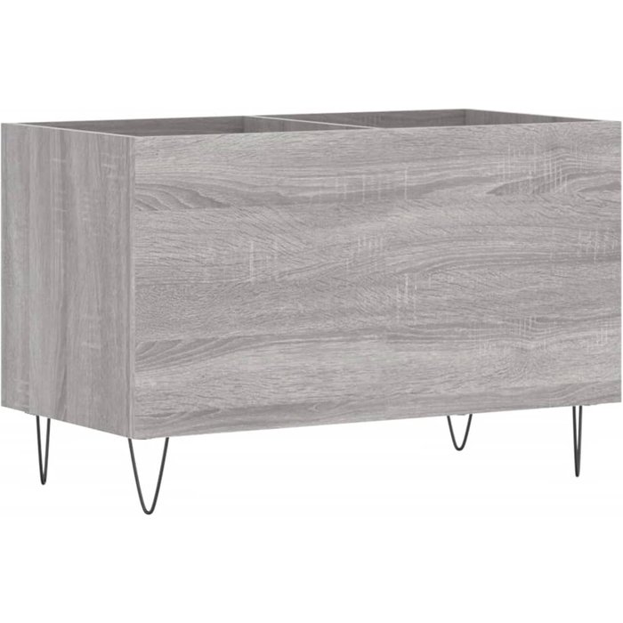 Mueble discos madera contrachapada gris sonoma 74,5x38x48 cm – comfortxl