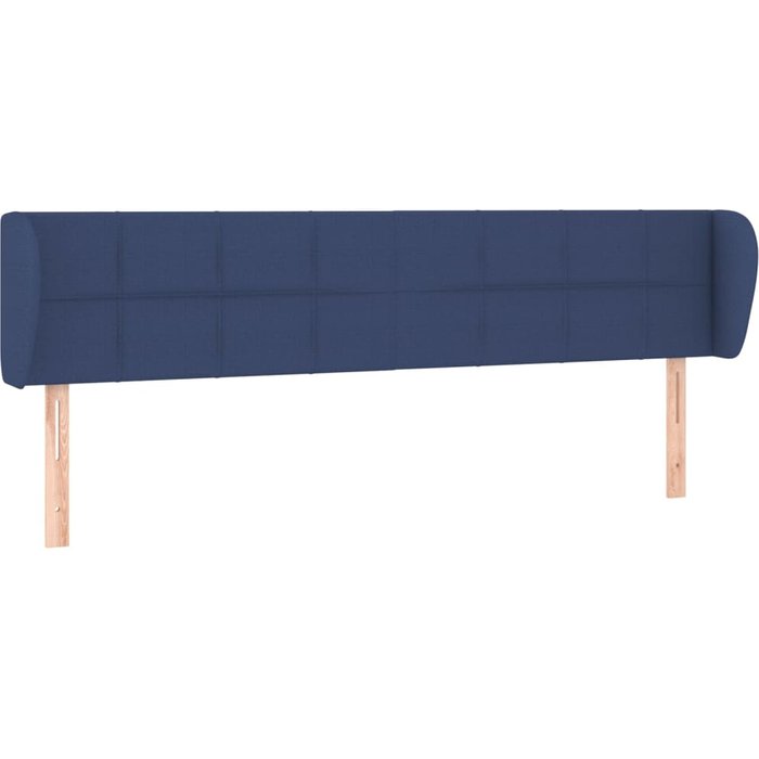 Cabecero de tela azul 163x23x78/88 cm - comfortxl