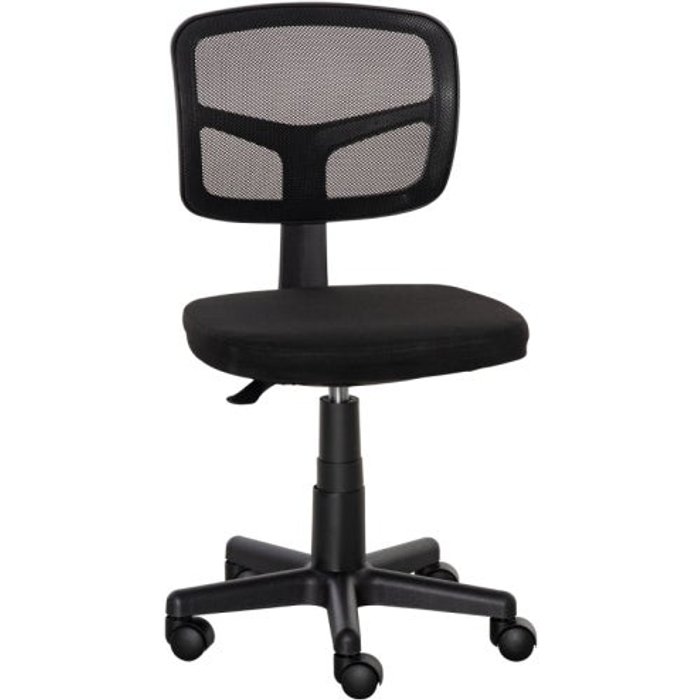 Silla de oficina, ergonómica, giratoria, ajustable, negra – comfortxl