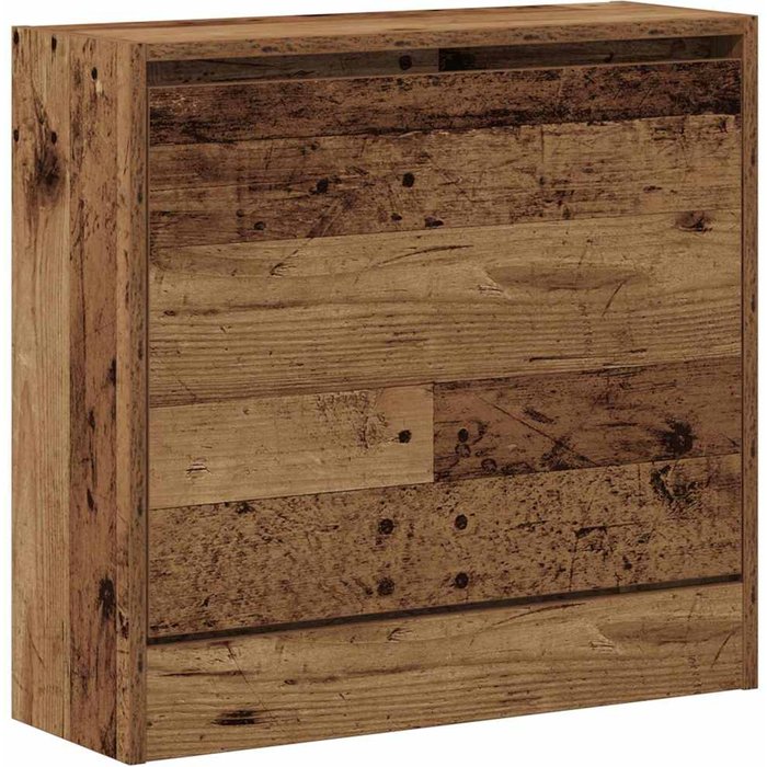 Armario para zapatos con puerta madera vieja 60 x 21 x 57 cm - comfortxl