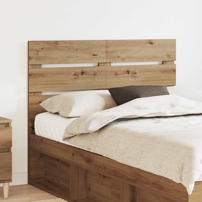 Maison exclusive - cabecero roble artesanal madera de ingeniería